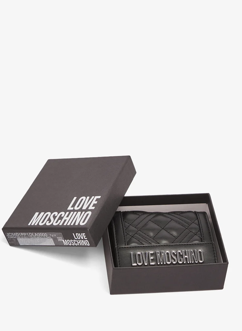 Love Moschino Quilted PU Wallet